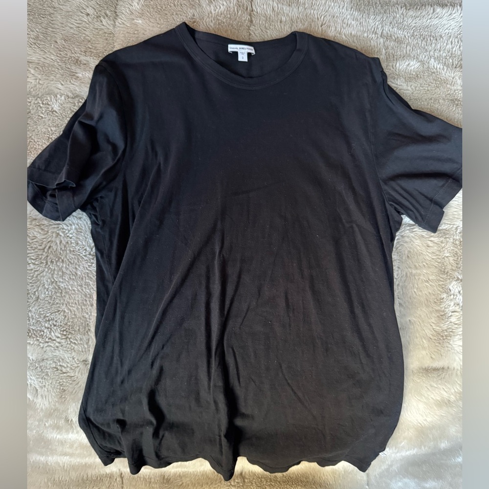 James Perse Tee Shirt - Black Size 2